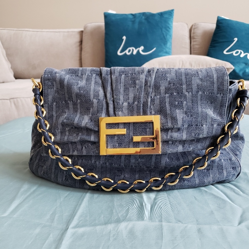 Demin Jean Fendi Handbag